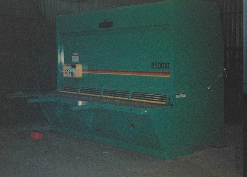 First new equipment in 1987: the shear
